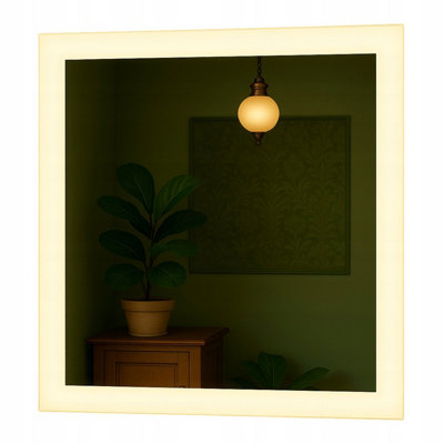  - Led Bathroom Mirror 90X90Cm Backlit Illuminated Frameless Taurus