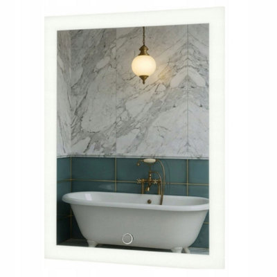  - Led Bathroom Mirror 50X70Cm Backlit Touch Sensor Dimmable Frameless Taurus