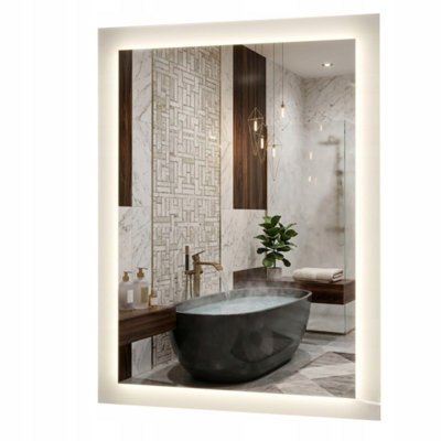  - Led Bathroom Mirror 120X90Cm Backlit Touch Sensor Dimmable Frameless Taurus