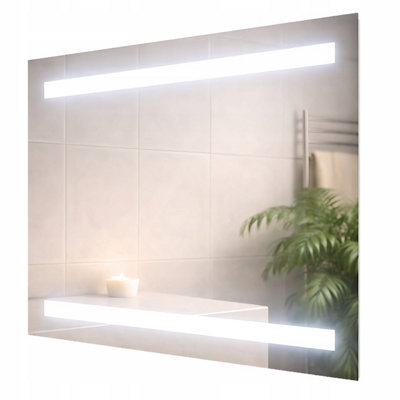  - Led Bathroom Mirror 50X70Cm Backlit Illuminated Frameless Virgo