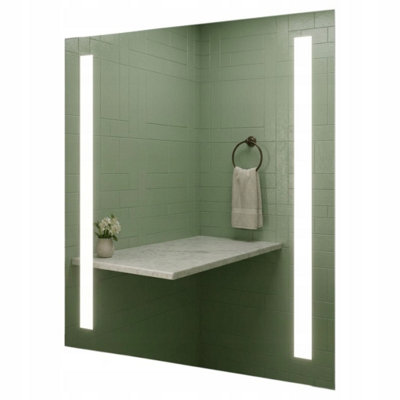  - Led Bathroom Mirror 80X90Cm Backlit Illuminated Frameless Virgo