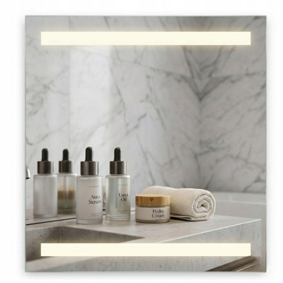  - Led Bathroom Mirror 90X70Cm Backlit Illuminated Frameless Virgo
