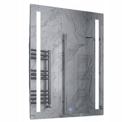  - Led Bathroom Mirror 50X70Cm Backlit Touch Sensor Dimmable Frameless Virgo