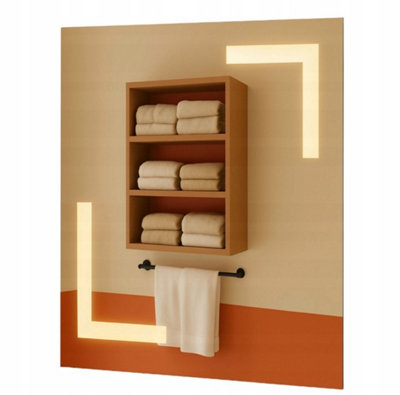  - Aries Frameless Led Bathroom Mirror 40X50CmBacklit Illuminated