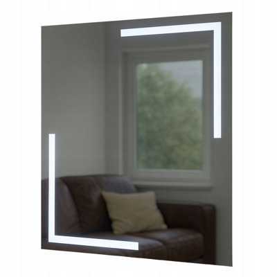  - Aries Frameless Led Bathroom Mirror 70X90CmBacklit Illuminated