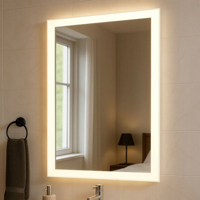  - Taurus Frameless Led Bathroom Mirror 40X50CmBacklit Illuminated