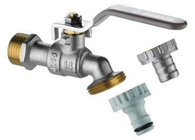 1/2" Garden Patio Bib Ball Valve Lever Type Handle Replacement Brass Tap - Image 3