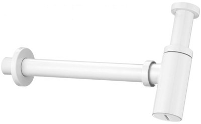 Deante White Finished Brass Waste Bottle Trap Drain Siphon Basin Bathroom Sink from B&Q