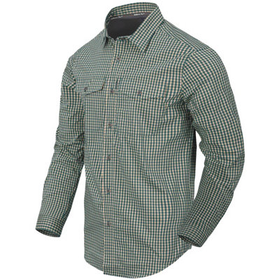 Helikon-Tex Helikon Covert Concealed Carry Shirt Savage Green Checkered Size Medium from B&Q