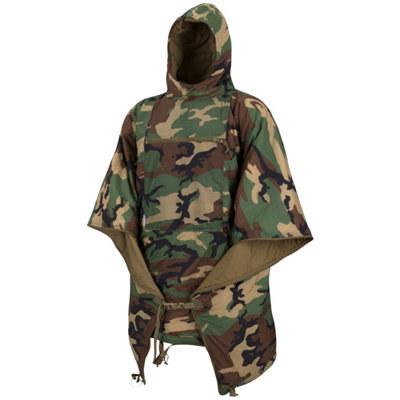 Helikon-Tex Helikon Swagman Roll Poncho Climashield Apex 67G Us Woodland
