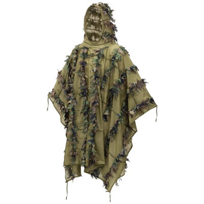 Helikon-Tex Helikon Leaf Ghillie Poncho Us Woodland from B&Q