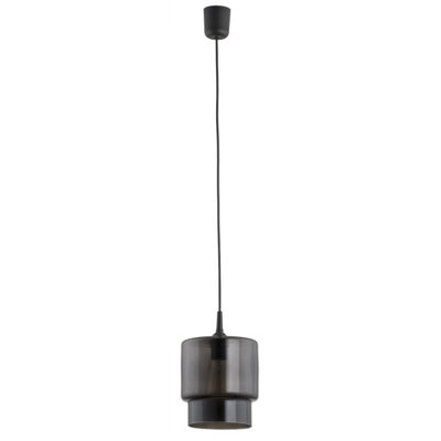 Luminosa Lighting Luminosa Newa Dome Pendant Ceiling Light Graphite from B&Q