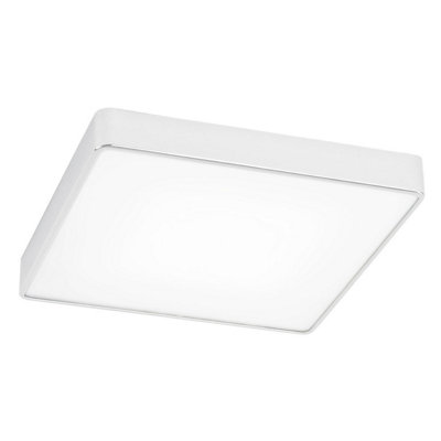 B&Q -  Luminosa Ontario Flush Ceiling Light White Structure 25Cm