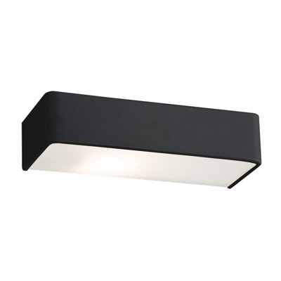 Luminosa Lighting Luminosa Rodan 40Cm Flush Wall Lamp Black Structure from B&Q