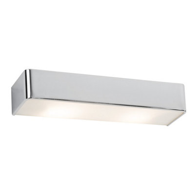 Luminosa Lighting Luminosa Rodan 30Cm Flush Wall Lamp Chrome from B&Q