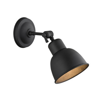 Luminosa Lighting Luminosa Eufrat Dome Wall Lamp Black Structure from B&Q