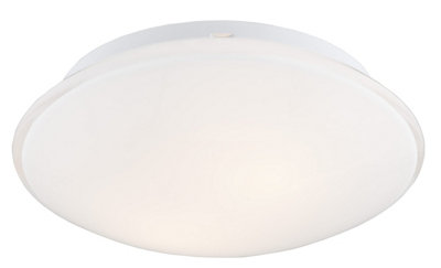 Luminosa Lighting Luminosa Gin Flush Ceiling 2 Light Opal Matt from B&Q