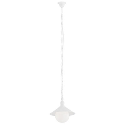 Luminosa Lighting Luminosa Erba Bis Dome Pendant Ceiling Light White Structure Ip44 from B&Q