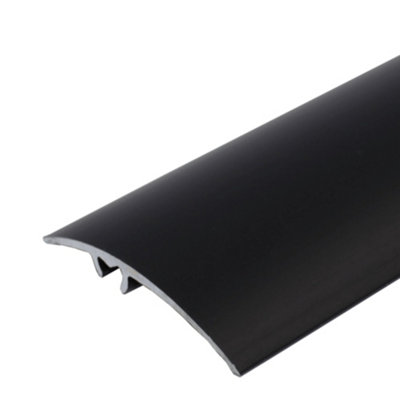 A65 50mm Anodised Aluminium Door Threshold StripBlack0.93M from B&Q