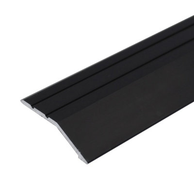 A11 900mm X 40mm 2mm Anodised Aluminium Door Threshold Ramp ProfileBlack0.9M from B&Q