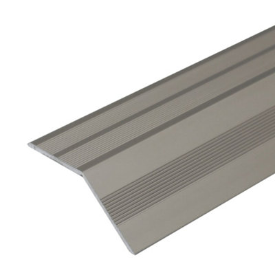 A39 37mm Anodised Aluminium Door Threshold Ramp ProfileInox0.9M from B&Q