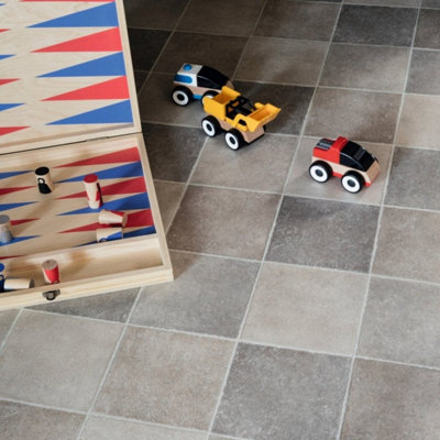 592 Pompei Stone Effect with High Floor Grip Lino Flooring Sheet Vinyl Flooring -1m(3'3") X 2m(6'6")-2m² - 6