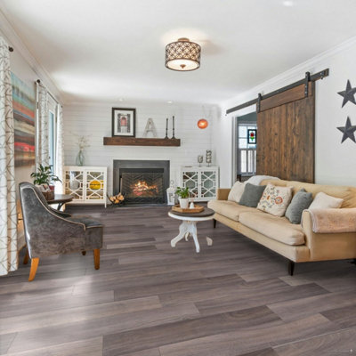 594 Chianti Spey Wood Effect Lino Flooring Sheet Vinyl Flooring -4m(13'1") X 2m(6'6")-8m² - 9