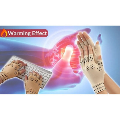 Arthritis Compression Fingerless Gloves-Mix (2 Pairs) from B&Q