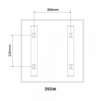 595x595 Pollination Image Nexus Wi-Fi Infrared Heating Panel 350W - Electric Wall Panel Heater
