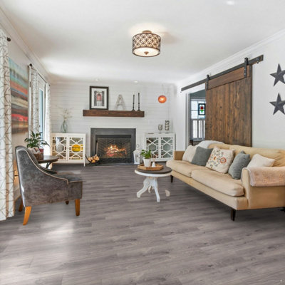 597 Helsinki Roma Wood Effect Lino Flooring Sheet Vinyl Flooring  - 4m(13'1") X 4m(13'1")-16m² - 3
