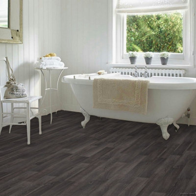 598 Chianti Wood Effect with High Floor Grip Lino Flooring Sheet Vinyl Flooring -5m(16'4") X 2m(6'6")-10m² - 7