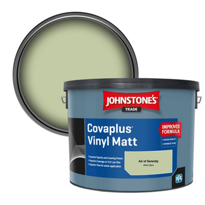 Johnstone's Trade Covaplus Vinyl Matt Walls & Ceilings Emulsion Paint Air Of Serenity (Ppg1120-4) 10L from B&Q