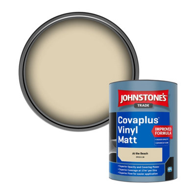 Johnstone's Trade Covaplus Vinyl Matt Walls & Ceilings Emulsion Paint At The Beach (Ppg12-28) 1L from B&Q