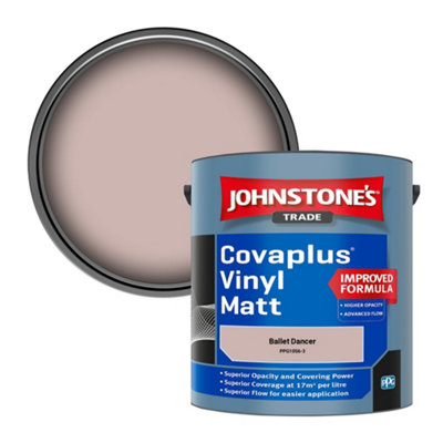 Johnstone's Trade Covaplus Vinyl Matt Walls & Ceilings Emulsion Paint Ballet Dancer (Ppg1056-3) 2.5L from B&Q