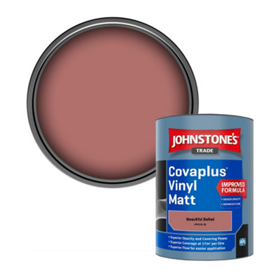 Johnstone's Trade Covaplus Vinyl Matt Walls & Ceilings Emulsion Paint Beautiful Ballad (Ppg18-29) 1L from B&Q