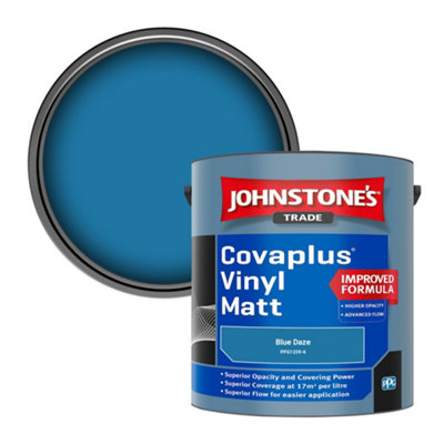 B&Q -  Covaplus Vinyl Matt Walls & Ceilings Emulsion Paint Blue Daze (Ppg1239-6) 2.5L