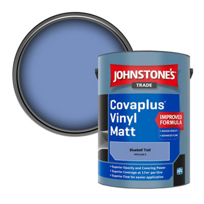 Johnstone's Trade Covaplus Vinyl Matt Walls & Ceilings Emulsion Paint Bluebell Trail (Ppg1245-5) 5L from B&Q