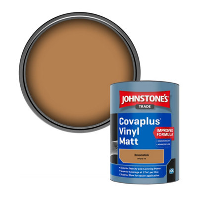 Johnstone's Trade Covaplus Vinyl Matt Walls & Ceilings Emulsion Paint Broomstick (Ppg16-19) 1L from B&Q