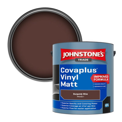 B&Q -  Covaplus Vinyl Matt Walls & Ceilings Emulsion Paint Burgundy Wine (Ppg1053-7) 2.5L