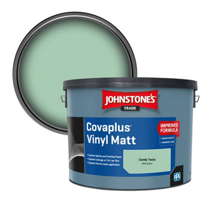 Johnstone's Trade Covaplus Vinyl Matt Walls & Ceilings Emulsion Paint Candy Twist (Ppg1132-3) 10L from B&Q