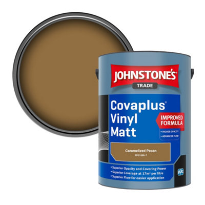 Johnstone's Trade Covaplus Vinyl Matt Walls & Ceilings Emulsion Paint Caramelized Pecan (Ppg1089-7) 5L from B&Q