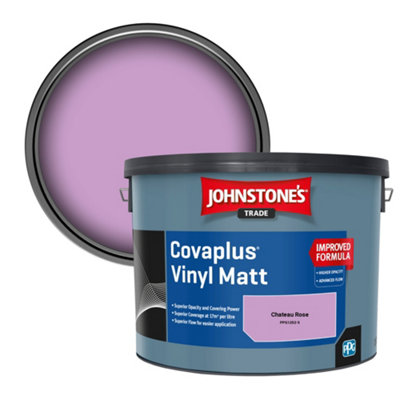 B&Q -  Covaplus Vinyl Matt Walls & Ceilings Emulsion Paint Chateau Rose (Ppg1252-5) 10L