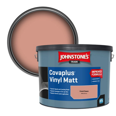 B&Q -  Covaplus Vinyl Matt Walls & Ceilings Emulsion Paint Coral Dawn (Ppg1191-4) 10L