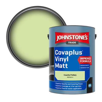 Johnstone's Trade Covaplus Vinyl Matt Walls & Ceilings Emulsion Paint Country Pottery (Ppg1221-4) 5L from B&Q