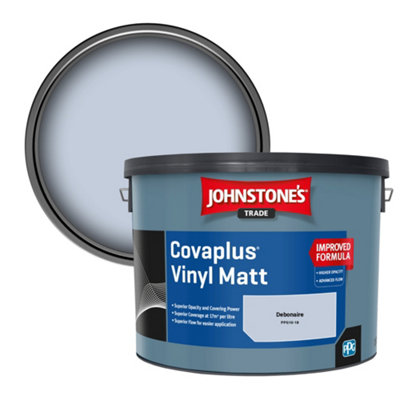 Johnstone's Trade Covaplus Vinyl Matt Walls & Ceilings Emulsion Paint Debonaire (Ppg10-18) 10L from B&Q