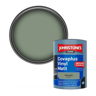 Johnstone's Trade Covaplus Vinyl Matt Walls & Ceilings Emulsion Paint Dried Leaves (Ppg1129-5) 1L from B&Q