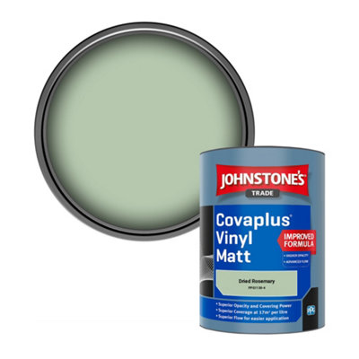 Johnstone's Trade Covaplus Vinyl Matt Walls & Ceilings Emulsion Paint Dried Rosemary (Ppg1130-4) 1L from B&Q