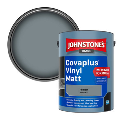 Johnstone's Trade Covaplus Vinyl Matt Walls & Ceilings Emulsion Paint Feldspar (Ppg1038-5) 5L from B&Q