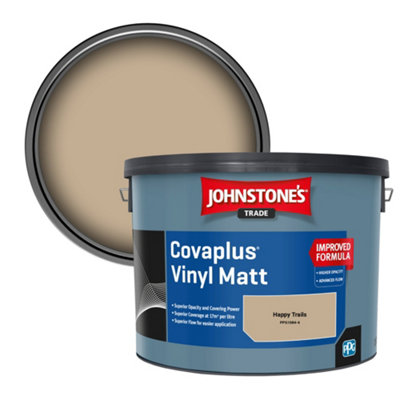 B&Q -  Covaplus Vinyl Matt Walls & Ceilings Emulsion Paint Happy Trails (Ppg1084-4) 10L