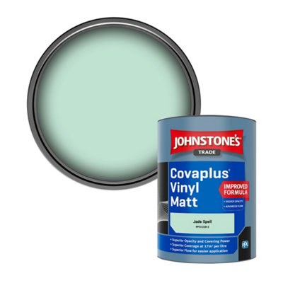 B&Q -  Covaplus Vinyl Matt Walls & Ceilings Emulsion Paint Jade Spell (Ppg1228-2) 1L